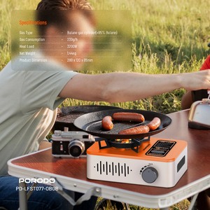 Poêle d'extérieur portable Porodo Lifestyle - Product Image 5