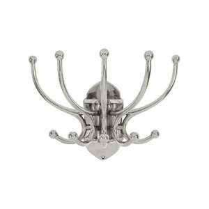 Crochets et supports mobiles à montage mural, conception multifonctionnelle, crochets en métal poli brillant pour vêtements, serviettes, porte-clés, décoration moderne - Product Image 1