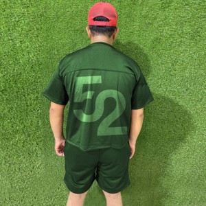 Men's Wealthy Sports Plus Size Breathable Quick Dry Printed 2-Piece <b>Set</b> Casual Short Sleeve T-Shirt Solid Shorts High Street - Product Image 4