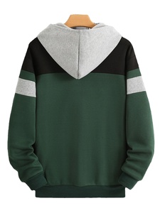 เสื้อฮู้ดดี้ผู้ชายสั่งทำขายส่ง เสื้อฮู้ดดี้สตรีทแวร์ผู้ชาย พิมพ์ลาย ยูนิเซ็กซ์ แบบเรียบ คุณภาพสูง ผ้าฝ้ายฟลีซทรงโอเวอร์ไซส์ - Product Image 2