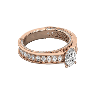 Bague en diamant rond pour elle - Product Image 4