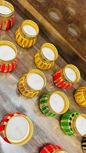 โคมไฟดิวาลีทำด้วยมือสไตล์โมเดิร์นแบบอินเดียโคมไฟแบบดิวาลีสำหรับตกแต่งชาเชิงเทียนสำหรับวางบนโต๊ะหรือตกแต่งวัด - Product Image 2