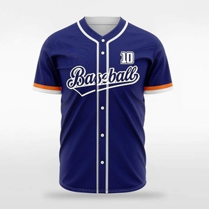 Maillot de baseball boutonné pour hommes de la meilleure qualité Maillot de baseball à manches courtes Hipster Hip Hop Maillot de baseball à séchage rapide pour hommes - Product Image 4
