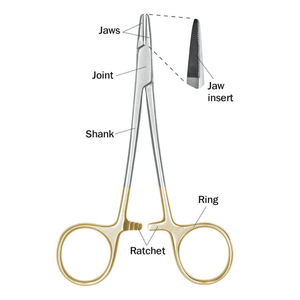 Mayo Hegar ที่ใส่เข็ม ทังสเตนคาร์ไบด์ สแตนเลส ทําเครื่องมือผ่าตัด คุณภาพสูง Mayo Hegar ที่ใส่เข็ม - Product Image 6