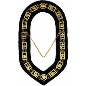 Nouveautés chaîne de collier maçonnique personnalisée d'approvisionnement d'usine OEM collier de chaîne maçonnique de haute qualité - Product Image 3
