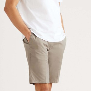 Shorts de jogging décontractés pour hommes, séchage rapide, légers, 100 % coton, couleur unie, poches plates sur le devant, écologiques, personnalisables - Product Image 6