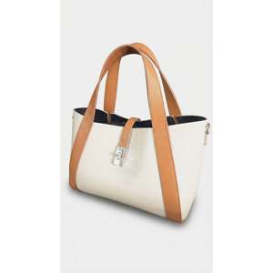 Sac à main structuré en cuir véritable Dollar - Fabriqué en Italie - Art. 26011 - Product Image 1