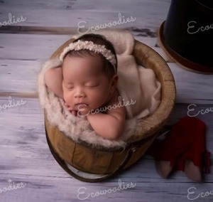 <b>Cute</b> Lightweight Woven Wicker Bamboo Infant Bed Newborn Photography Props Rattan Baby Shoot <b>Accessories</b> Baby Crib Props - Product Image 6