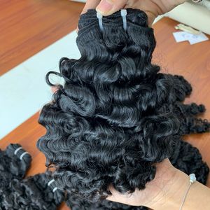 ผมต่อแบบ Burmesian หยิก100% บริสุทธิ์ผมหยิกสีดำด้านหน้าสไตล์คลื่นธรรมชาติคุณภาพสูงผมดิบเวียดนาม - Product Image 5