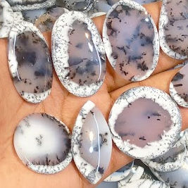 Dendrite Opale Cabochons de taille libre Mix Shape Gemstone Semi Precious Dendrite Opal Loose Gemstone for Jewelry - Product Image 4