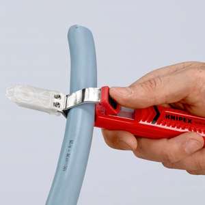 Knipex Shock-R Resistant <b>Plastic</b> Stripping Tool with Knife and Hook Blade Category Knives - Product Image 2