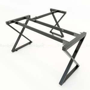 XBamboo BFXB008 L-Shaped PC/Gaming <b>Desk</b> 140x140cm with Assembled Iron Legs Bookshelf and Drawer-Comfortable Computer Table - Product Image 3