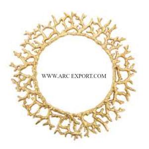 Ustensiles de table en métal et cristal de forme ronde de la plus grande qualité Assiette de présentation Assiette de grande taille pour usage domestique et de mariage - Product Image 4