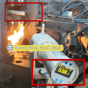 Инфракрасный пирометр для измерения температуры алюминия, двухцветный, 250-1400°C ℃ - Product Image 2