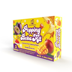 กล่องบรรจุส่วนผสมชาแบบฟองสไตล์สำเร็จรูปทำจากลิ้นจี่ผลเสาวรสมะม่วงใหม่ - Product Image 1