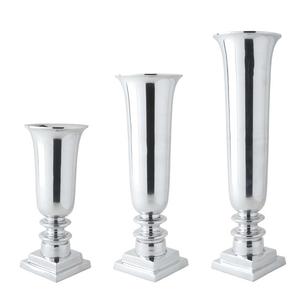 Vase à fleurs en argent plaqué personnalisé pour une décoration de haute qualité, design unique, pot à fleurs décoratif pour restaurant - Product Image 3