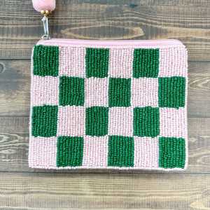 Elegante bolso de cuentas bordado con correa ajustable - Product Image 1