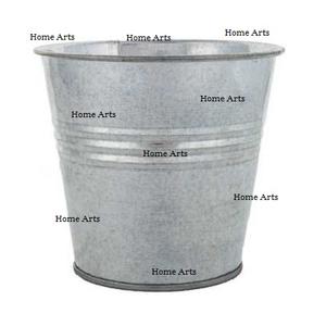 กระถางต้นไม้ชุบสังกะสีพร้อมที่จับสำหรับปลูกต้นไม้รูปทรงสี่เหลี่ยมออกแบบอย่างเรียบง่าย - Product Image 3