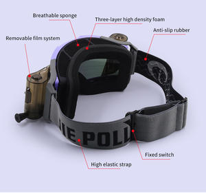 JIEPOLLY personnalisé Mx Tear <span class=keywords><strong>Off</strong></span> Roll <span class=keywords><strong>Off</strong></span> Moto Motocross <span class=keywords><strong>Uv400</strong></span> Hors Route Lunettes Coupe-Vent Moto Moto Lunettes Gafas Hommes - Product Image 3