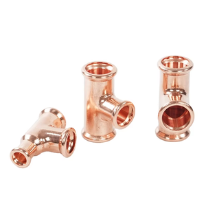 Raccords en T en cuivre Betterway Factory Outlet pour tuyauterie à raccordement rapide, garantie 3 ans, construction forgée, divers modèles - Product Image 1