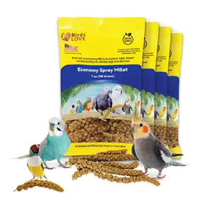 Spray spécial mince millet sans OGM (pas de tiges seulement dessus comestible) pour oiseaux calopsitte inséparable perruche Finch canari tous les perroquets