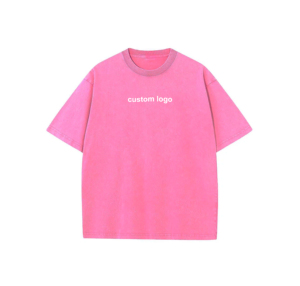 เสื้อยืดผู้ชายเสื้อยืดธรรมดาแบบสวมหัวโอเวอร์ไซส์เสื้อยืดซักกรดสำหรับฤดูร้อนฤดูฤดูร้อน - Product Image 1