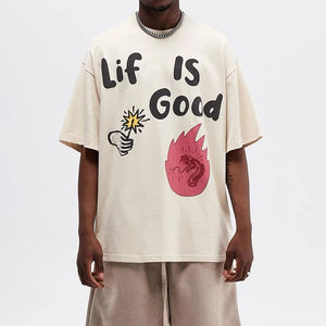 เสื้อยืดผ้าฝ้ายพิมพ์ลายสไตล์ลำลองสำหรับ100% ใหม่2025ฤดูร้อน - Product Image 1