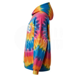 Sudadera con Capucha Tie Dye para Hombre, Mezcla de Poliéster/Algodón, Tela de 300g, Bolsillos, Corte Regular, Informal, Sudadera de Invierno - Product Image 2