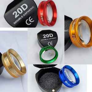 SS Fabrication Ophtalmologie Lentille Combo 20D 78D 90D en Bleu Plano Optique Motif Livraison Gratuite avec Étui de Transport - Product Image 6