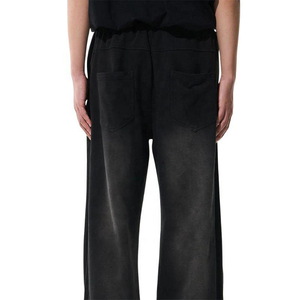 Conjunto de Sudadera con Capucha y Pantalones Deportivos Casuales Impermeables con Estampado Puff, Pantalones Jogger Apilados para Hombre - Product Image 5