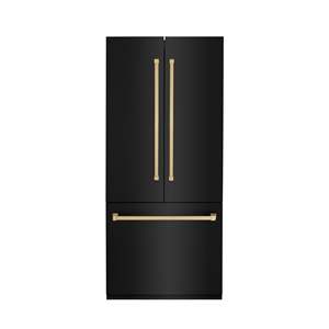 Réfrigérateur encastrable à porte française de 36 pouces, édition Autograph, avec congélateur bas, distributeur d'eau et machine à glaçons, 19,6 pi³ Énergie électrique - Product Image 1