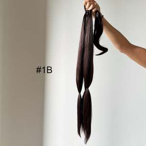 Extension de queue de cheval tressée longue de 30 pouces, cheveux synthétiques à clipser - Product Image 4