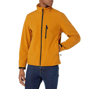 Veste de travail d'hiver en softshell à fermeture éclair pour homme, design personnalisé, nouvelle collection, coupe-vent, imperméable, doublée de polaire, en toile, chaude - Product Image 3