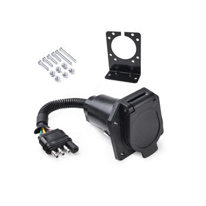 Conector de Remolque de 4 Vías, Enchufe Plano a Conector de Remolque Americano de 7 Vías, Soporte de Montaje, Material TPU/Cobre, Modelo <span class=keywords><strong>ANTHEM</strong></span> - Product Image 1
