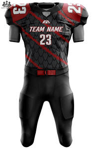 Uniformes d'équipe de football américain en gros |   Ensemble de maillots de jeu respirants sur mesure, grande taille, manches courtes |   Marque privée OEM - Product Image 3