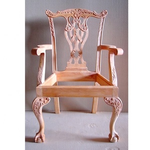 Marco de silla sin terminar, sala de estar de caoba para muebles de madera, 12 - Product Image 3