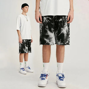 Pantalones Cortos Deportivos Holgados de Felpa Francesa 100% Algodón de 450 GSM Personalizados 2026, Pantalones Cortos Deportivos de Felpa Francesa con Tie-Dye para Hombre - Product Image 3