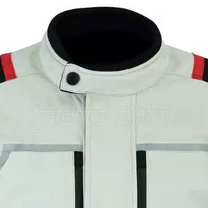 เสื้อแจ็คเก็ตมอเตอร์ไซค์แบบกันน้ำสำหรับขายส่ง ผลิตจากผ้าทอ ระบายอากาศได้ดี แห้งเร็ว ปรับแต่งได้ ประสิทธิภาพสูง สำหรับทุกเพศ ทุกฤดู เหมาะสำหรับเล่นกีฬา - Product Image 3