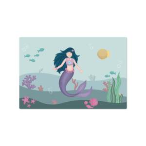 Alfombrilla de Escritorio Estilo Sirena, Adorable Diseño de Mundo Submarino - Product Image 1