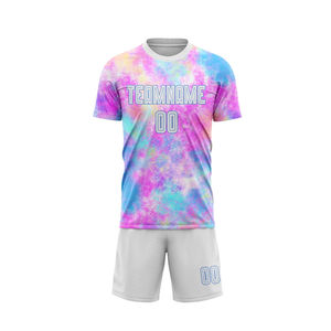 Maillots de football légers de haute qualité avec logo d'équipe personnalisé, vente en ligne, technique d'impression de shorts sublimés, uniforme de football OEM - Product Image 2