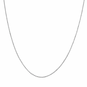 Collar de Cadena de Bolas Ajustable de Plata de Ley 925 con Cierre de Langosta, Estilo Bohemio Cristiano para Mujer, Cadena para Uso Diario - Product Image 3