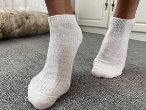 <b>Men's</b> Hemp <b>Socks</b> <b>Striped</b> Pattern 100% Silk Yarn Hand Knitting Stitching Short Toe High Quality Natural Hemp <b>Socks</b> - Product Image 2