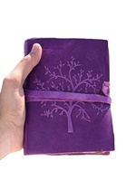 Vie en relief de l'arbre Journal en cuir avec Journal en papier Kraft fait à la main Vintage Distressed Cover Diary Note Book Hardcover