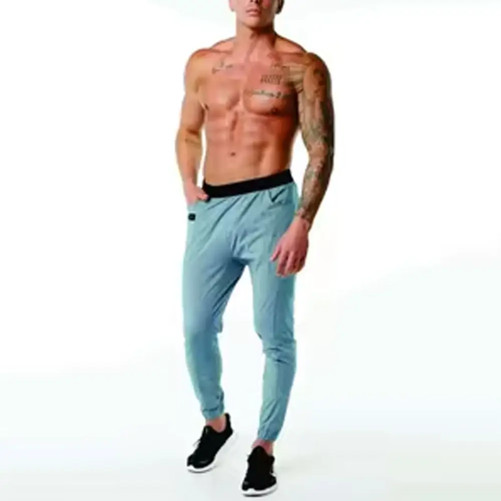 CELANA Jogger pria, bawahan kain kelas berat, celana kustom ukuran besar untuk Olahraga