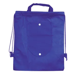 Sac à dos pliable personnalisé Roseau, sacs de sport promotionnels à cordon avec gadgets personnalisés - Product Image 2