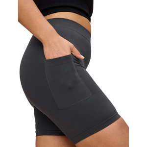 Shorts de Yoga de Talla Grande con Absorción de Humedad, Cintura Alta, Tejido Elástico, Transpirable y de Soporte para Ejercicio - Product Image 4