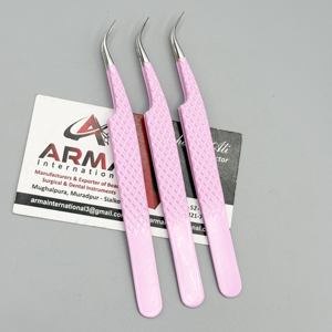 Pince à épiler de volume à 90 degrés de haute qualité pince à épiler d'extension de cils durable à forte adhérence Logo personnalisé - Product Image 5