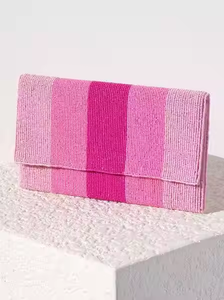 Sac à main perlé fait à la main pour filles pochette à monnaie souple avec broderie artisanat point de croix et couture taux de gros - Product Image 4