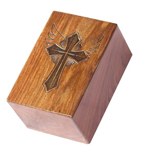 Caja de madera para urnas funerarias de cremación más vendida de alta calidad a precios bajos Urnas de madera para cenizas para humanos y mascotas. - Product Image 4