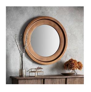 Espejo de pared de madera de Acacia con forma de ojo para decoración del hogar, espejo de madera con marco Vintage, hecho a mano - Product Image 4